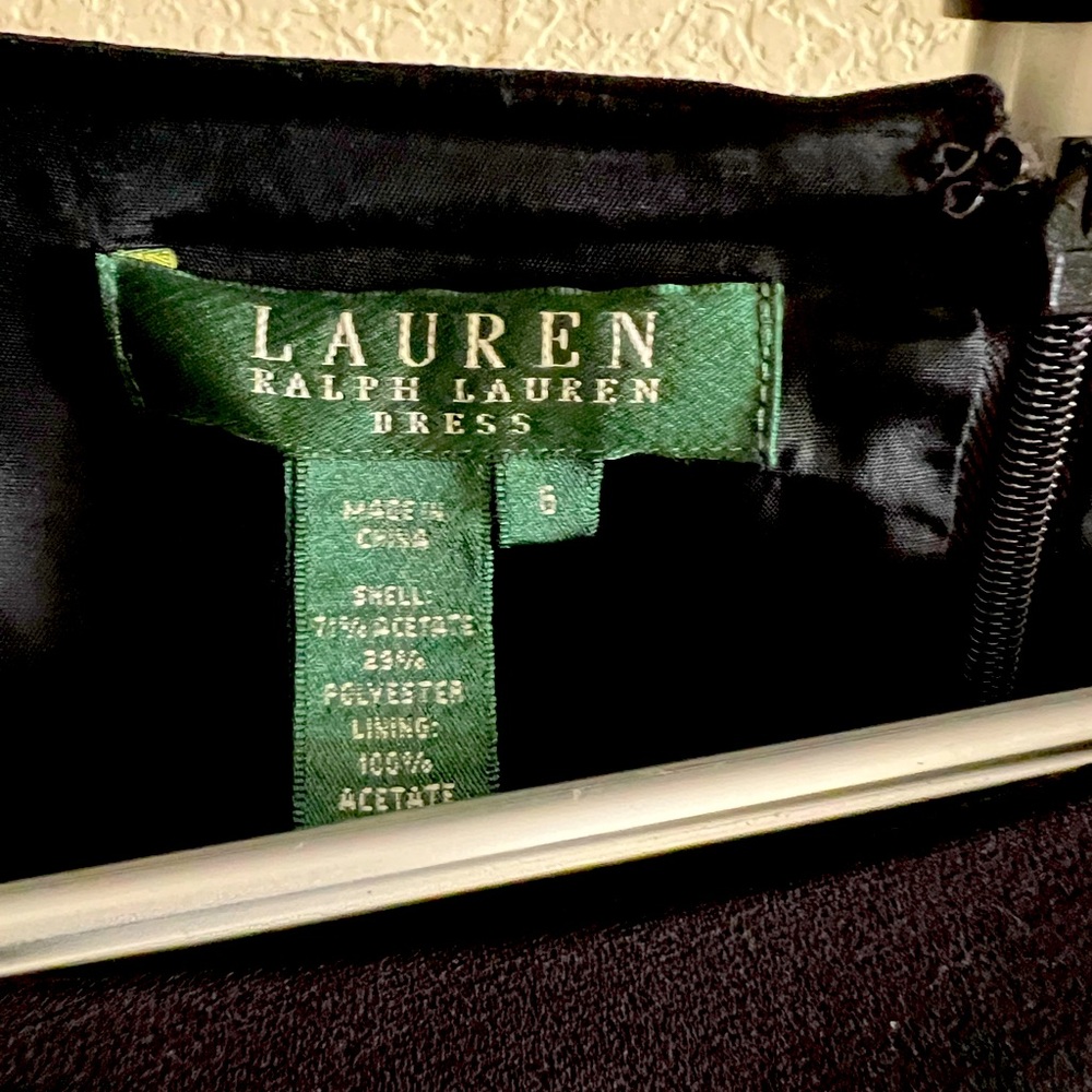 Ralph Lauren, black, cocktail dress.